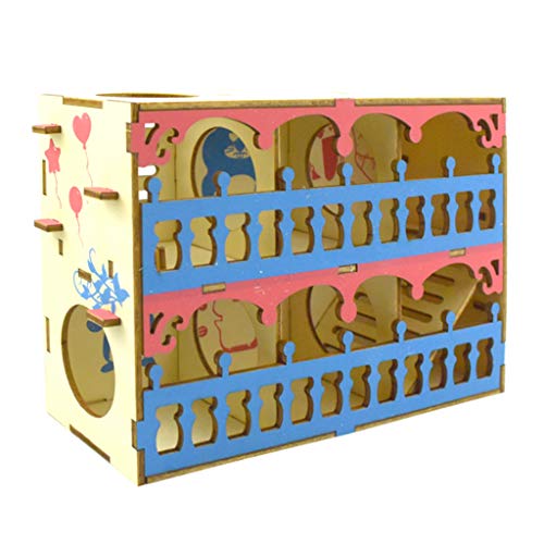 Hamster-Labyrinth Holzrohr-Tunnelkäfig Wippe Haus Schaukel Kleintiere Haustier Interaktives Spieltraining Rest Übung Spielzeug Hamster-Labyrinth Holzrohr-Tunnelkäfig Wippe Haus Schaukel Kleintiere Haustier Interaktives Spieltraining Rest Übung Spielzeug von NVOQILIN