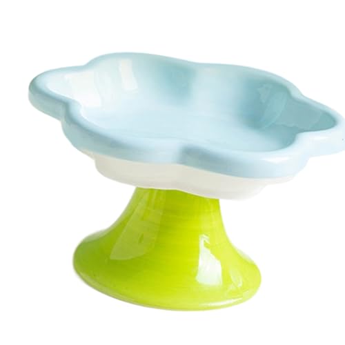 High Foot Keramik-Katzennapf mit Blumenform-Designs für bequemes Essen und Verschütten, Katzen-Futternapf, Futternapf für Haustiere High Foot Keramik-Katzennapf mit Blumenform-Designs für bequemes Essen und Verschütten, Katzen-Futternapf, Futternapf für Haustiere von NVOQILIN
