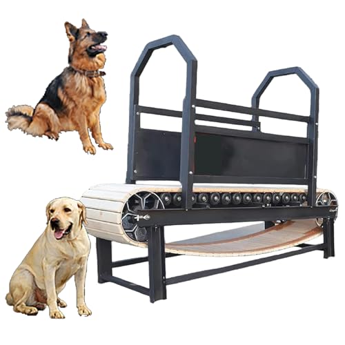 Dog Pacer Laufband, Dog Slatmill, 50 Kg/110 Lb Tragkraft, Vergrößerte Kanalstahlbasis Und Geschlossene Leitplanken Für Große/mittelgroße Hunde Im Innen- Und Außenbereich Dog Pacer Laufband, Dog Slatmill, 50 Kg/110 Lb Tragkraft, Vergrößerte Kanalstahlbasis Und Geschlossene Leitplanken Für Große/mittelgroße Hunde Im Innen- Und Außenbereich von NVYAZJ