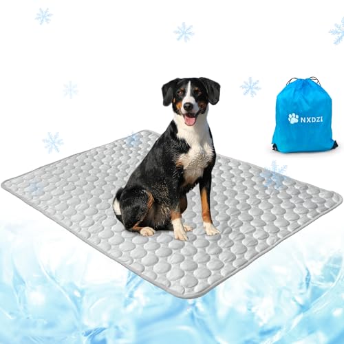 NXDZI Hunde-Kühlmatte, Kühlbett für Hunde, leicht waschbar, Kühlkissen für Hunde für alle Arten von Haustieren und ist perfekt für den Innen- und Außenbereich, einschließlich Autositze, 149,9 x 101,6 von NXDZI