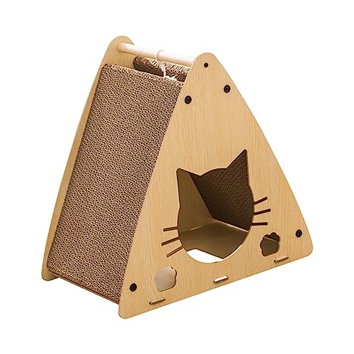 Katzenhäuser aus Pappe, Katzenkratzer, Haus, Kratzspielzeug, Versteck, Liege, Bett, Zwinger, Katzenspielhaus, Kratzbrett for kleine, mittelgroße Katzen und Kätzchen Katzenhäuser aus Pappe, Katzenkratzer, Haus, Kratzspielzeug, Versteck, Liege, Bett, Zwinger, Katzenspielhaus, Kratzbrett for kleine, mittelgroße Katzen und Kätzchen von NYCBZ