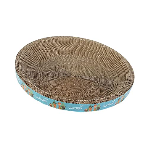 Katzenkratzer aus Karton, Katzenkratzer, Bett, Couch, Lounge, Trainingsspielzeug, Karton, Katzenbett, Wellpappe, Kratzunterlage for Teppiche, schützt Möbel, runde Giraffe, 43 cm Katzenkratzer aus Karton, Katzenkratzer, Bett, Couch, Lounge, Trainingsspielzeug, Karton, Katzenbett, Wellpappe, Kratzunterlage for Teppiche, schützt Möbel, runde Giraffe, 43 cm von NYCBZ