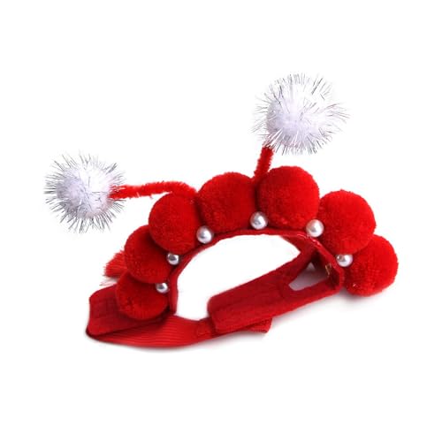 Chinesisches Weihnachts-Stirnband für Haustiere, niedliches chinesisches Stirnband für Hunde, Verkleidungszubehör, Karneval, Haustierhaarband, Haustier-Stirnband für Fellpflege, Haustier-Stirnbänder von NYCEMAKEUP