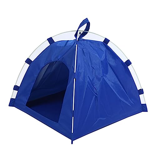 Tragbares Zelt für Hunde und Katzen, leichtes Tipi für Haustier, Outdoor, Camping, Ruhezubehör, 2 Farben, feuchtigkeitsbeständiges Haustierzelt von NYCEMAKEUP