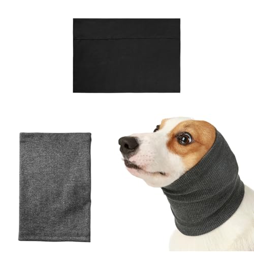 NYGGTYK 2 Stücke Hundeohrbecher, Läuerische Hundekopfabdeckung, Haustierversorgungen, Elastische Hundekopfabdeckung, Weiche Und Bequeme Ohrhörer. von NYGGTYK