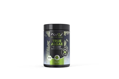 NYOS® True Algae Bio Fischfutter - Softgranulat mit Algen für Zierfische, Wakame Chlorella Spirulina, Gesunde Ernährung für Meerwasseraquarien, 140g von NYOS