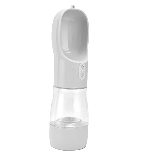 9-Unzen-Hundewasserflasche, 2-in-1-tragbare, auslaufsichere und leichte Wasserflasche für Outdoor-Reisen, Hundereisewasserflasche mit Schüssel, Hundeauslaufzubehör (Grau) von NYSUZHOUJI