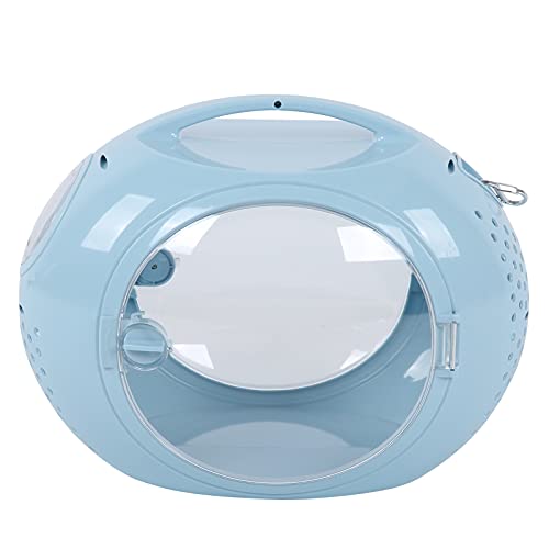Haustier Rucksackträger transparente Katzen -Rucksackkapsel Design für Outdoor -Abenteuer Plastikmaterial (Minimalist Space Cat Pack [Blau]) von NYSUZHOUJI