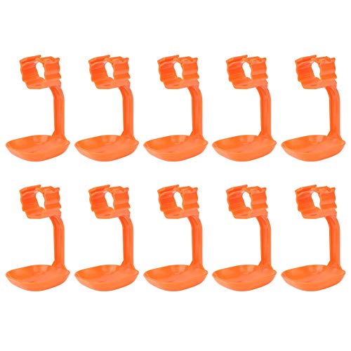 Hühnernippel Trinkerbecher Wasserer Hanging Tasse sicher und bequem für Geflügelfarmen rot 10pcs von NYSUZHOUJI