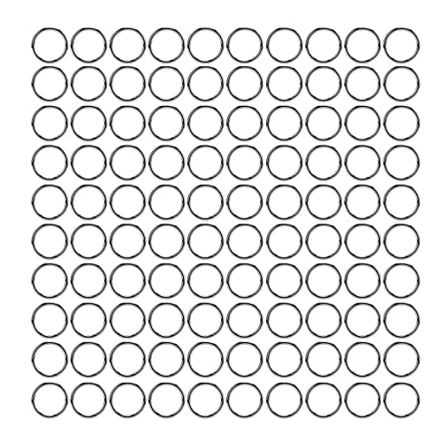 Metall Eisen runde Schnalle Gurt rund für Handarbeit Handwerk Haustierprodukte (25x3mm Silber) von NYSUZHOUJI