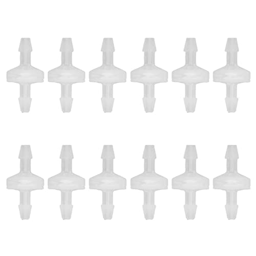 NYSUZHOUJI 12 -pcs Aquarium -Scheckventil Starkes PP One -Way -Luftventil für die Fischtankindustrie (5.1mm) von NYSUZHOUJI