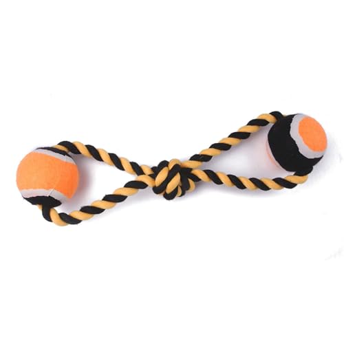 NYSUZHOUJI Haustier-Seil-Tennisball-Spielzeug, bissfest, Zahnreinigung, interaktives Hunde-Baumwollseil-Kauspielzeug für das Spieltraining NYSUZHOUJI Haustier-Seil-Tennisball-Spielzeug, bissfest, Zahnreinigung, interaktives Hunde-Baumwollseil-Kauspielzeug für das Spieltraining von NYSUZHOUJI