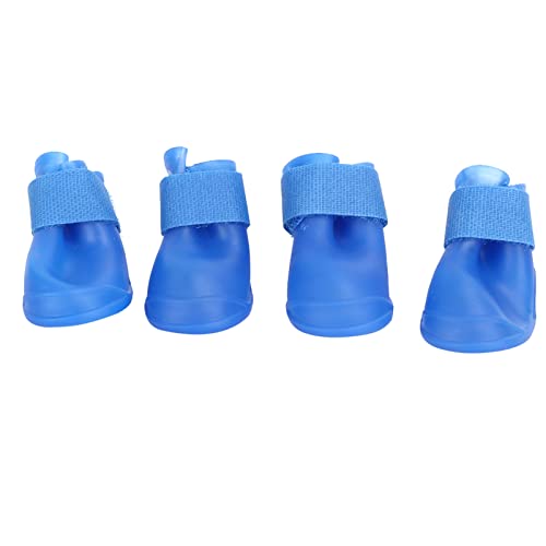 NYSUZHOUJI Haustierhundschuhwasser mit Fußabdrücken 4 Pack Blau Schwarz NYSUZHOUJI Haustierhundschuhwasser mit Fußabdrücken 4 Pack Blau Schwarz von NYSUZHOUJI