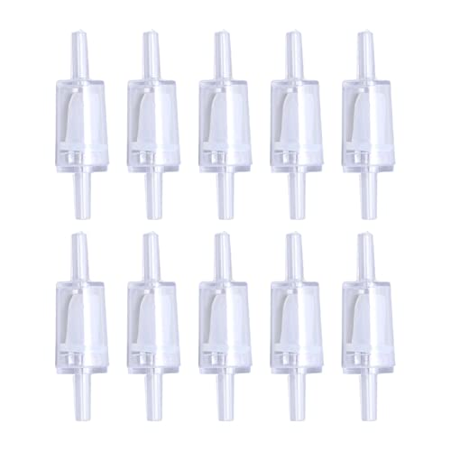 NYSUZHOUJI Überprüfen Sie das Ventil Ersatz Hochleistungsstarke ausgezeichnete PP -Material Aquarium Fischtank Wasserstoppventil (4mm weiß) von NYSUZHOUJI