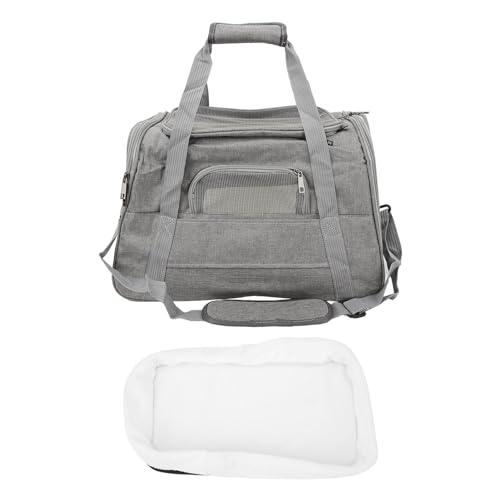 Pet Carrier Travel Welpenträger tragbare Haustasche für Haustiere Oxford Tuch (Grau) von NYSUZHOUJI