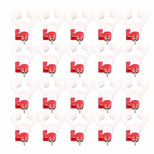 Square Tube Automatische Geflügeltrinker 20pcs Trinkern Brustwarzenbauernzubehör Hühnergebrauch von NYSUZHOUJI
