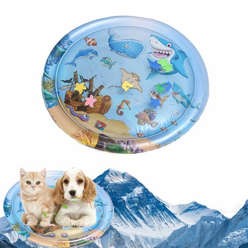 NZLTQO Kühlmatte für Hunde, Katzenkühlmatte, Haustier-Wasserspielmatte, Sommer-Haustier-Schlafunterlagen, rutschfeste Hundehüttenmatte für drinnen und draußen, geeignet für kleine und mittelgroße NZLTQO Kühlmatte für Hunde, Katzenkühlmatte, Haustier-Wasserspielmatte, Sommer-Haustier-Schlafunterlagen, rutschfeste Hundehüttenmatte für drinnen und draußen, geeignet für kleine und mittelgroße von NZLTQO