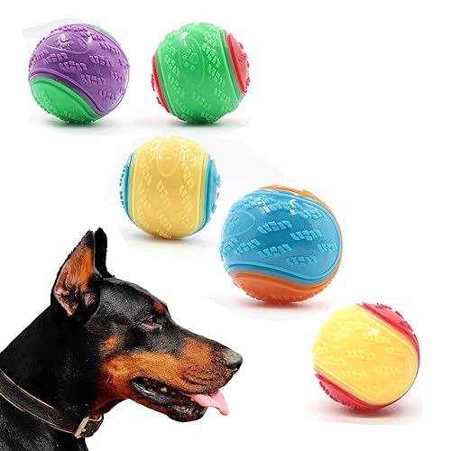 NZLTQO Petsrook Ball Spielzeug, 6,6 cm, interaktives Hundespielzeug, langlebig, Kauball, Training, Zahnreinigung, Bälle für Hunde, drinnen und draußen, mittelgroße und große Hunde, 3 Stück NZLTQO Petsrook Ball Spielzeug, 6,6 cm, interaktives Hundespielzeug, langlebig, Kauball, Training, Zahnreinigung, Bälle für Hunde, drinnen und draußen, mittelgroße und große Hunde, 3 Stück von NZLTQO