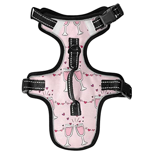 Naanle Herzen Wein Hundegeschirr mit Leine Clips Kein Ziehen Weich Gepolsterte Netzweste Haustier Geschirr Reflektierend Verstellbare Weste für Hunde Welpen Katzen Naanle Herzen Wein Hundegeschirr mit Leine Clips Kein Ziehen Weich Gepolsterte Netzweste Haustier Geschirr Reflektierend Verstellbare Weste für Hunde Welpen Katzen von Naanle