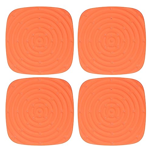 Hühnernestmatte, waschbar, wiederverwendbar, Eiersammler-Design, Hühnerstall, Geflügelzucht, PVC-Material, 4 Stück (Naranja) von Nachukan