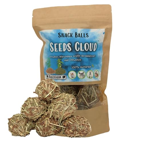 Snack Balls Seeds Cloud - Zutaten aus kontrollierten Anbau - Snack für Meerschweine Zwergkaninchen Chinchilla Degus Hamster von Nagerfarm