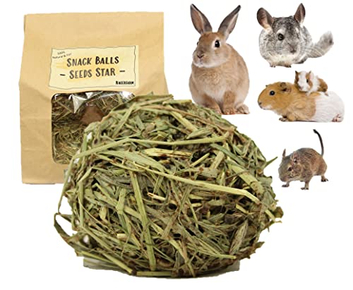 Snack Balls Seeds Star - Zutaten aus kontrollierten Anbau - Snack für Meerschweine Zwergkaninchen Chinchilla Degus Hamster von Nagerfarm