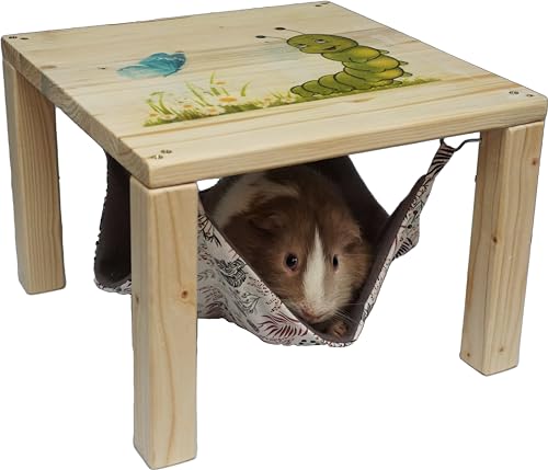 Hängemattengestell Einzel Unterstand Meerschweinchen Degu Ratten mit Hängematte & Haken / 30x30cm Hängemattengestell Einzel Unterstand Meerschweinchen Degu Ratten mit Hängematte & Haken / 30x30cm von Nagerstore