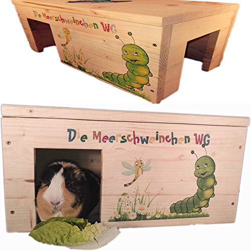 Yireal Meerschweinchengehege mit 2 Eingängen, Stabil, Holzlasur & Aufklappbar / 45x25x22cm Yireal Meerschweinchengehege mit 2 Eingängen, Stabil, Holzlasur & Aufklappbar / 45x25x22cm von Yireal