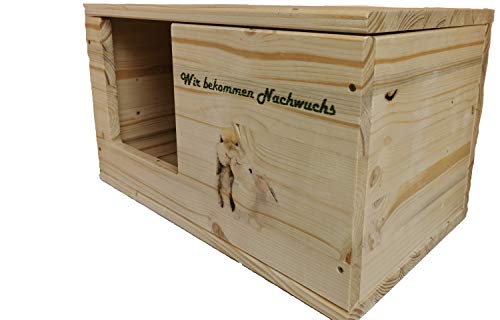 Nagerstore Kaninchen Wurfbox groß 50x30x30cm von Nagerstore