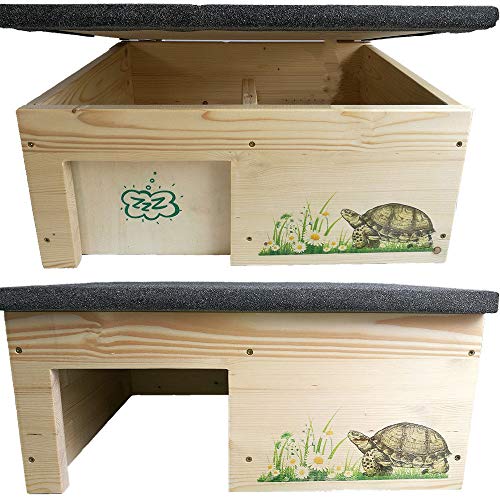 Nagerstore Schildkrötenhaus l Schutzhaus mit Windfang, Holzlasur & Aufklappbar Nagerstore Schildkrötenhaus l Schutzhaus mit Windfang, Holzlasur & Aufklappbar von Nagerstore