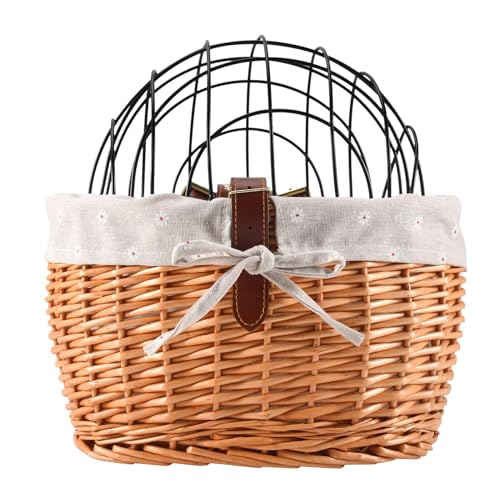Nagoyuki Katze Hund Fahrrad Vorne Lenker Korb Haustiere Sitz Handgewebte Wicker Rennrad Fahrrad Korb Haustier Katze Hund TräGer Nagoyuki Katze Hund Fahrrad Vorne Lenker Korb Haustiere Sitz Handgewebte Wicker Rennrad Fahrrad Korb Haustier Katze Hund TräGer von Nagoyuki