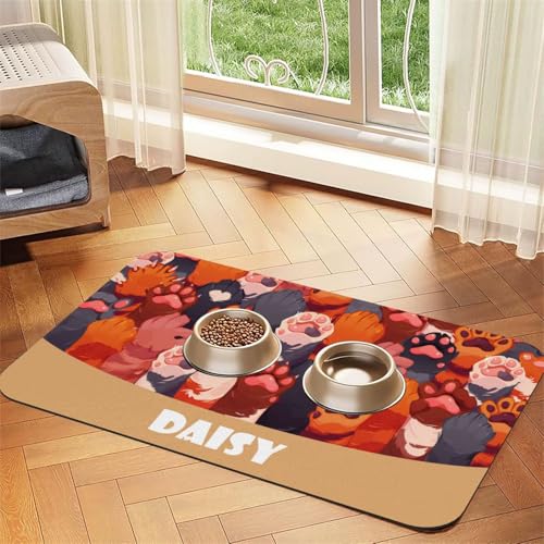Fußmatte Personalisiert Napfunterlage Hund Futtermatte Katzen Haustür mit Namen und Foto Fußmatte Personalisiert Napfunterlage Hund Futtermatte Katzen Haustür mit Namen und Foto von Naispanda