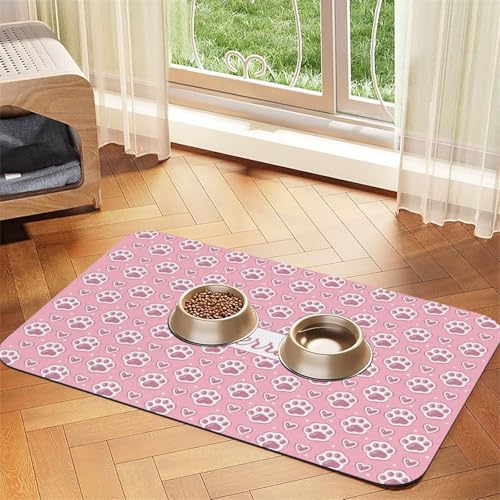 Fußmatte Personalisiert Napfunterlage Hund Futtermatte Katzen Haustür mit Namen und Foto Fußmatte Personalisiert Napfunterlage Hund Futtermatte Katzen Haustür mit Namen und Foto von Naispanda