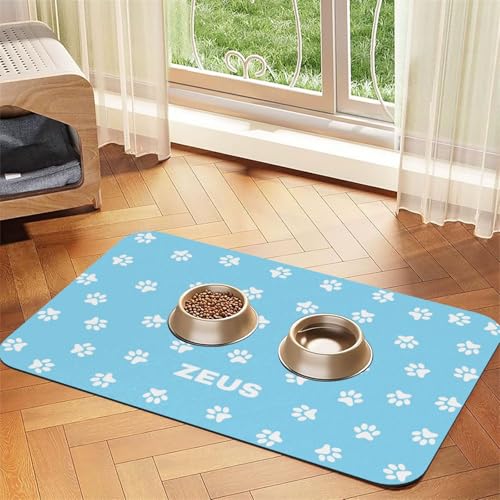 Fußmatte Personalisiert Napfunterlage Hund Futtermatte Katzen Haustür mit Namen und Foto Fußmatte Personalisiert Napfunterlage Hund Futtermatte Katzen Haustür mit Namen und Foto von Naispanda