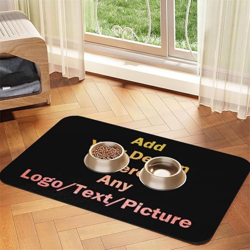 Fußmatte Personalisiert Napfunterlage Hund Futtermatte Katzen Haustür mit Namen und Foto Fußmatte Personalisiert Napfunterlage Hund Futtermatte Katzen Haustür mit Namen und Foto von Naispanda