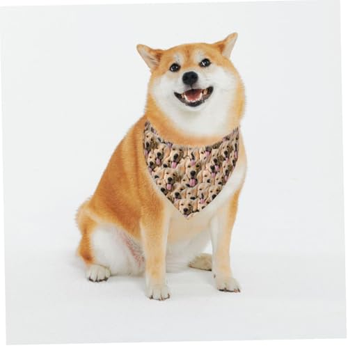 Personalisierte Hundehalstücher mit Foto, Name, Logo, Individueller Haustierschal, Dreieckstuch, Halstuch mit Verstellbarer Schnalle, Personalisiertes Haustierkostüm-Accessoire für Hunde und Katzen von Naispanda