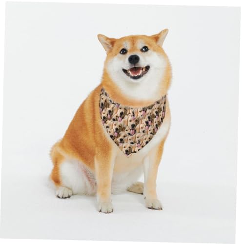 Personalisierte Hundehalstücher mit Foto, Name, Logo, Individueller Haustierschal, Dreieckstuch, Halstuch mit Verstellbarer Schnalle, Personalisiertes Haustierkostüm-Accessoire für Hunde und Katzen von Naispanda