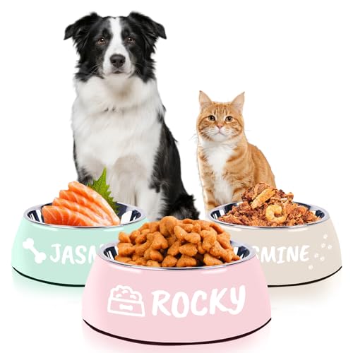 Personalisierter Hundenapf, individueller Edelstahlnapf mit Eingraviertem Namen und Logo, Rutschfester Futternapf, Futternapf für Hunde und Katzen, Futter und Wassernäpfe für Haustiere Personalisierter Hundenapf, individueller Edelstahlnapf mit Eingraviertem Namen und Logo, Rutschfester Futternapf, Futternapf für Hunde und Katzen, Futter und Wassernäpfe für Haustiere von Naispanda