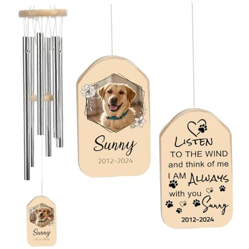 Personalisiertes Haustier Gedenk Windspiel mit Foto Namen und Datum, Personalisiertes Erinnerungsgeschenk zum Verlust eines Hundes oder Einer Katze, Personalisiertes Trauergeschenk für Ihr Haustier Personalisiertes Haustier Gedenk Windspiel mit Foto Namen und Datum, Personalisiertes Erinnerungsgeschenk zum Verlust eines Hundes oder Einer Katze, Personalisiertes Trauergeschenk für Ihr Haustier von Naispanda