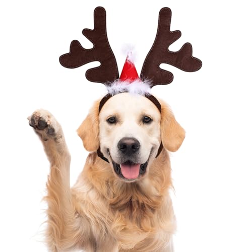 Naler Hunde Katzen Weihnachten Rentier Geweih Kopfschmuck Stirnband Headwear weihnachtskostüm hundekostüm katzenkostüm Verstellbare Elch Kopfbedeckung Haarreif 4313 Naler Hunde Katzen Weihnachten Rentier Geweih Kopfschmuck Stirnband Headwear weihnachtskostüm hundekostüm katzenkostüm Verstellbare Elch Kopfbedeckung Haarreif 4313 von Naler