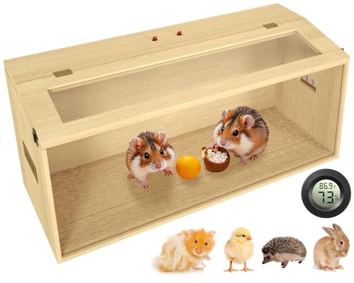 81,3 cm Hamster-Habitat-Gehege, obere Öffnung, abschließbare Dachtür, Rennmaus, Zwerghamsterkäfig mit Hygrometer, kaufester syrischer Hamsterkäfig für Mäuse, Kleintiere, Holz, 81,3 cm L x 40,6 cm B x 81,3 cm Hamster-Habitat-Gehege, obere Öffnung, abschließbare Dachtür, Rennmaus, Zwerghamsterkäfig mit Hygrometer, kaufester syrischer Hamsterkäfig für Mäuse, Kleintiere, Holz, 81,3 cm L x 40,6 cm B x von Nalwort