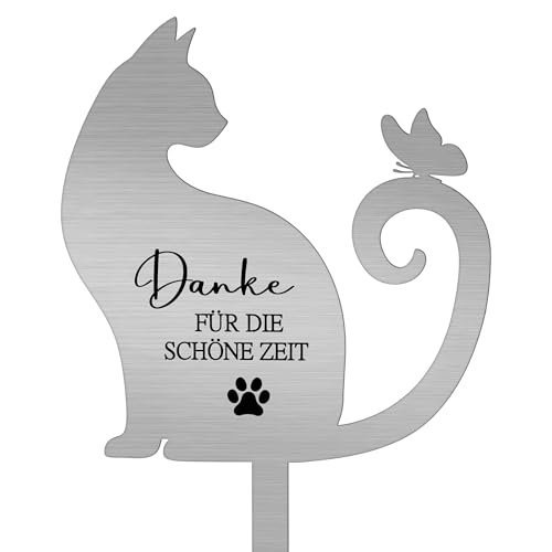 Namalu Metal Gedenktafel Katze Grabplatte mit Gravur Andenken an Verstorbene Katze Gartendeko Grabstecker mit Spruch Grabschmuck zum Andenken Wetterfester Tiergrab Deko Geschenk für Katzenbesitzer Namalu Metal Gedenktafel Katze Grabplatte mit Gravur Andenken an Verstorbene Katze Gartendeko Grabstecker mit Spruch Grabschmuck zum Andenken Wetterfester Tiergrab Deko Geschenk für Katzenbesitzer von Namalu
