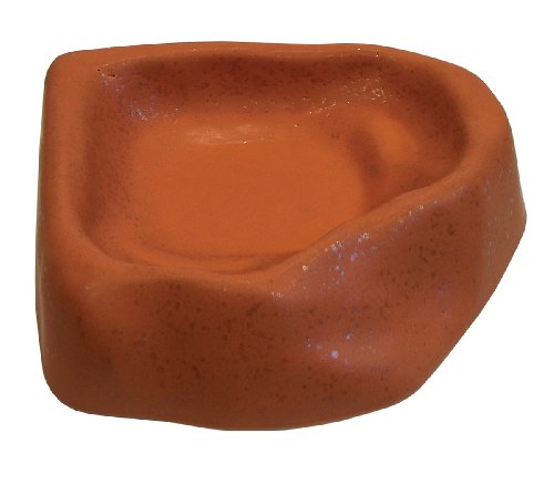Namiba Terra 7304 Terra-Puzzle Keramik-Eckwassernapf, 19 x 15 cm, rot glasiert von Namiba Terra