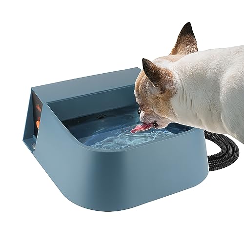NAMSAN Beheizbarer Wassernapf Frostschutz Wassernapf mit Schwimmer Trinknapf mit Wasseranschluss für Hunde/Katze/Hasen/Hühner von Namsan