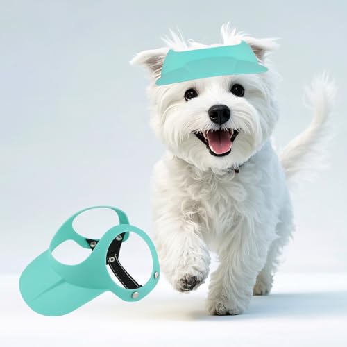 NAMSAN Hunde Sonnenhut Sonnenschutz Haustier Hut mit Ohrlöchern, Verstellbarer Mütze für kleine und mittelgroße Hunde-Blau NAMSAN Hunde Sonnenhut Sonnenschutz Haustier Hut mit Ohrlöchern, Verstellbarer Mütze für kleine und mittelgroße Hunde-Blau von Namsan