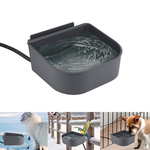 NAMSAN Kleiner beheizter Futternapf für Katzen Kaninchen 1L Outdoor Beheizter Wassernapf für Hühner Vögel Bad Indoor Hundebox Wassernapf Hängende Haustier Zwinger Käfig Thermal-Dish, Abnehmbar NAMSAN Kleiner beheizter Futternapf für Katzen Kaninchen 1L Outdoor Beheizter Wassernapf für Hühner Vögel Bad Indoor Hundebox Wassernapf Hängende Haustier Zwinger Käfig Thermal-Dish, Abnehmbar von Namsan