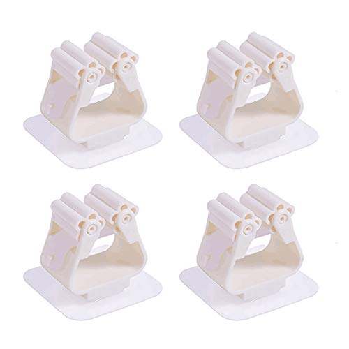 Namsan 4Pcs Mop Aufhänger Halter Selbstklebend Ohne Bohren für Namsan Hundeschutzgitter Weiß von Namsan