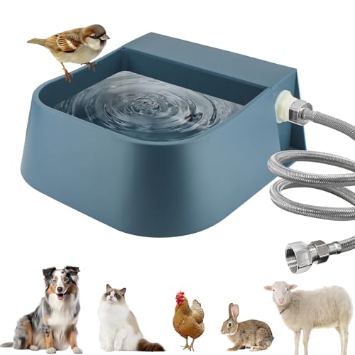 Namsan Automatischer Wassernapf für Hunde und Katzen, Hunde-Wasserspender mit 1,9 cm Wasserrohr, automatischer Wassertrog, passend für 1,9 cm Wasserhahn, automatische Bewässerung im Freien für Hühner, Namsan Automatischer Wassernapf für Hunde und Katzen, Hunde-Wasserspender mit 1,9 cm Wasserrohr, automatischer Wassertrog, passend für 1,9 cm Wasserhahn, automatische Bewässerung im Freien für Hühner, von Namsan