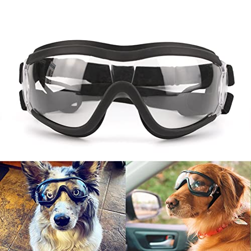 Namsan Dog Goggles - Large Breed Dog Sunglasses UV Prevent Clear Lens for Sensitive Dog Eyes Protection, Elastic Adjustable Straps von Namsan