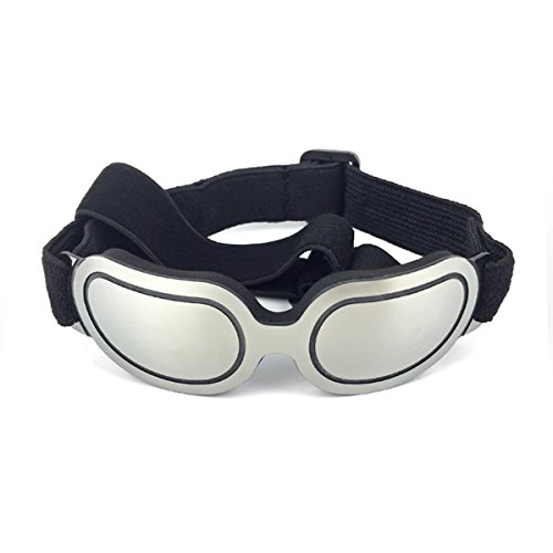 Namsan Hundesonnenbrille UV-Schutz Wasserdicht Winddicht für Doggy Puppy Katzen mit Verstellbaren Trägern und Weichem Rahmen von Namsan